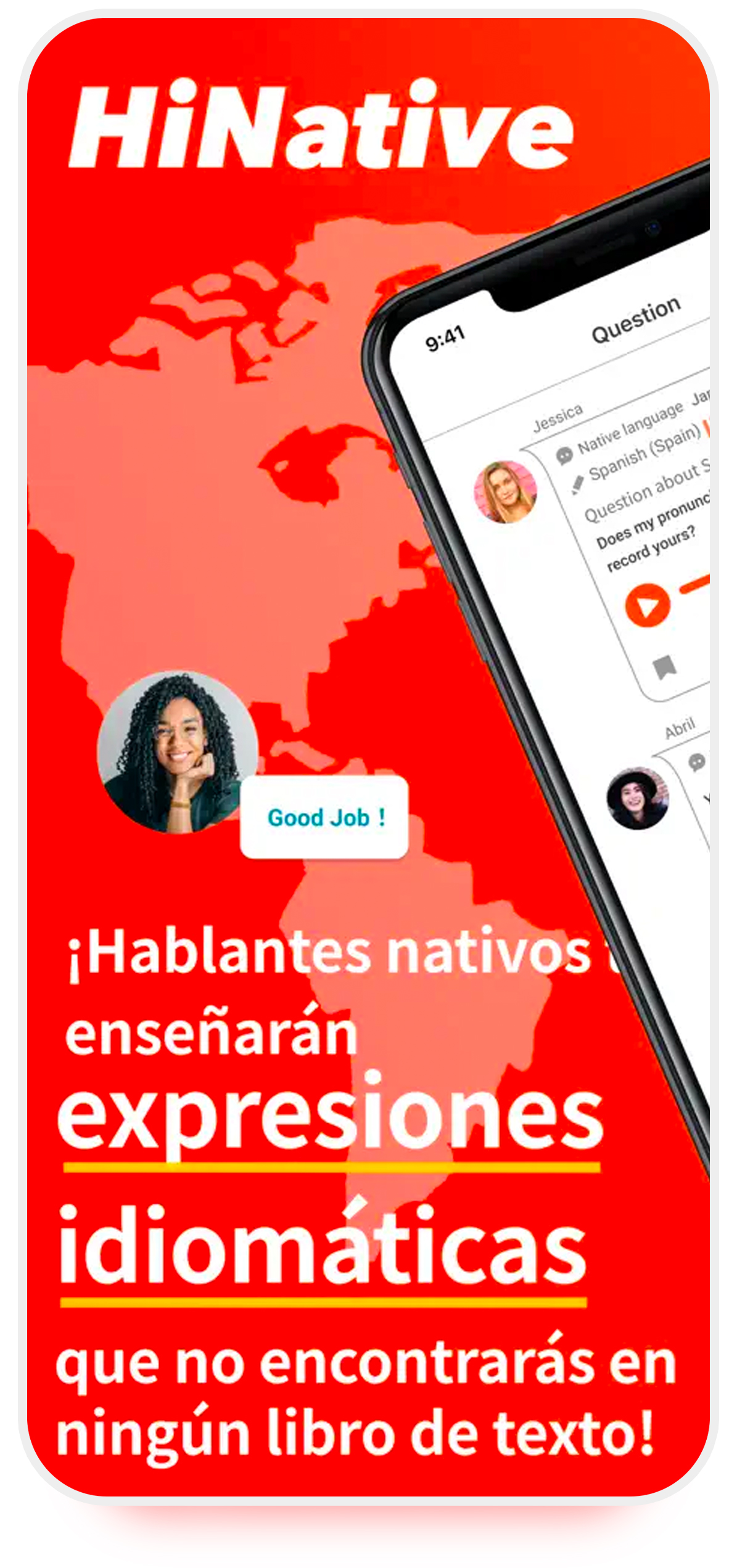 اپلیکیشین HiNative بهترین اپلیکیشن‌ آموزش زبان اسپانیایی